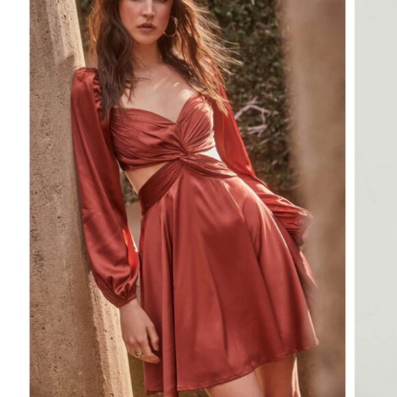 ASTR The Label Anamaria Cut Out Mini Dress